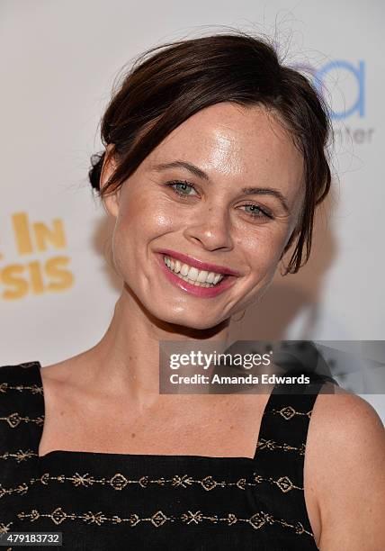 Actress Augie Duke arrives at the Los Angeles special screening of "Ur In Analysis" at the Egyptian Theatre on July 1, 2015 in Hollywood, California.