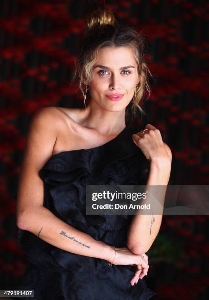 Cheyenne Tozzi poses ahead of her appearance on The Face Australia at The Loft on March 17, 2014 in Sydney, Australia.