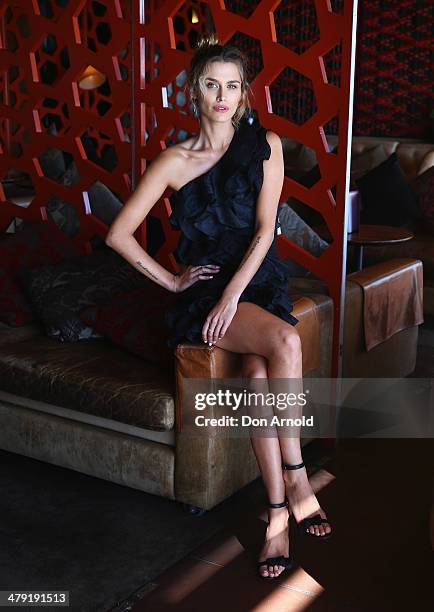 Cheyenne Tozzi poses ahead of her appearance on The Face Australia at The Loft on March 17, 2014 in Sydney, Australia.