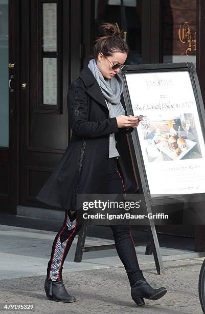 Olivia Wilde is seen on November 18, 2012 in New York City.