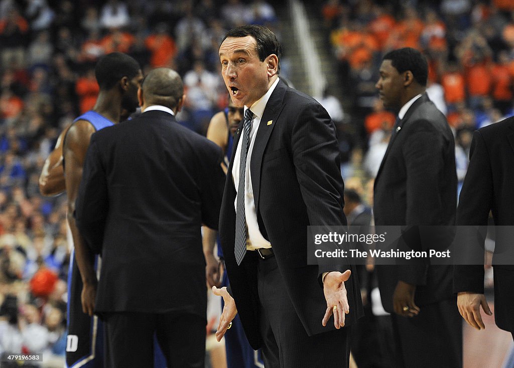 ACC Men's Basketball Tournament Championship Game Virginia Cavaliers vs Duke Blue Devils