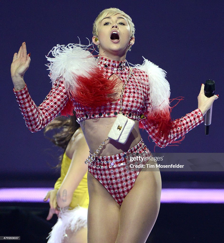 Miley Cyrus In Concert - Houston, TX