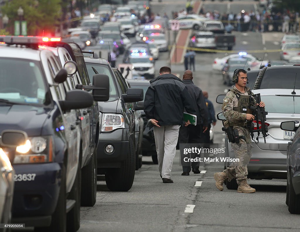 Police Respond To Reports Of Shooting At Washington Navy Yard