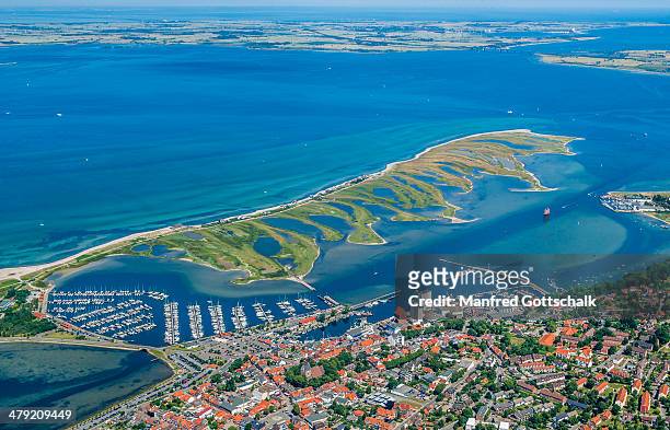 aerial view of heiligenhafen - fehmarn stock pictures, royalty-free photos & images