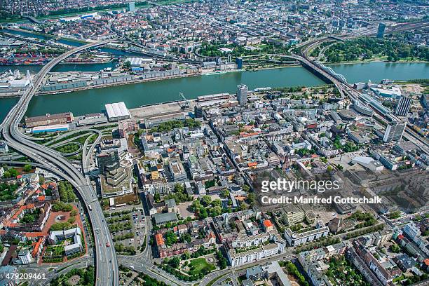 aerial view of ludwigshafen - mannheim stock pictures, royalty-free photos & images