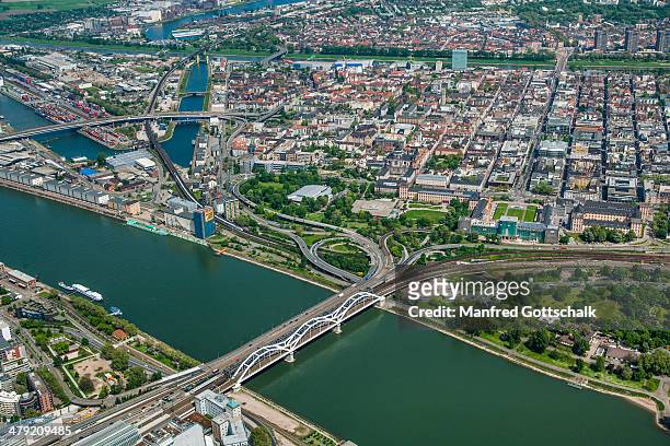 aerial view of mannheim - mannheim stock pictures, royalty-free photos & images