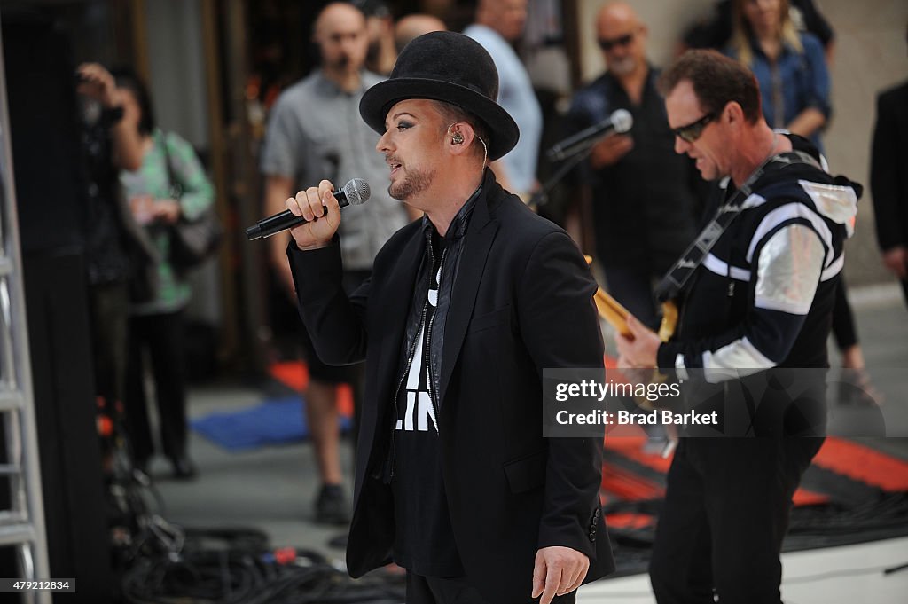 Boy George Performs On NBC's "Today"