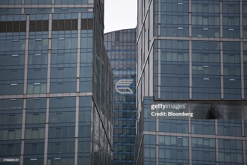 Moscow City Business District, OAO Gazprom And Kremlin Views Following Crimea Referendum