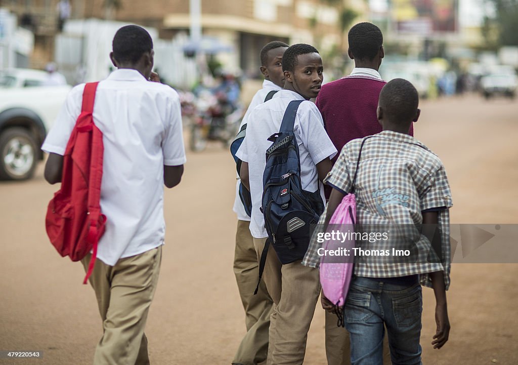 Street Scenery In Rwanda