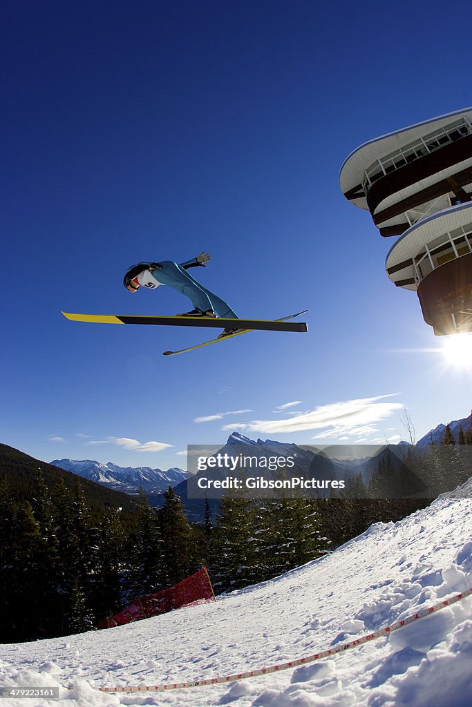 Fille de saut à Ski