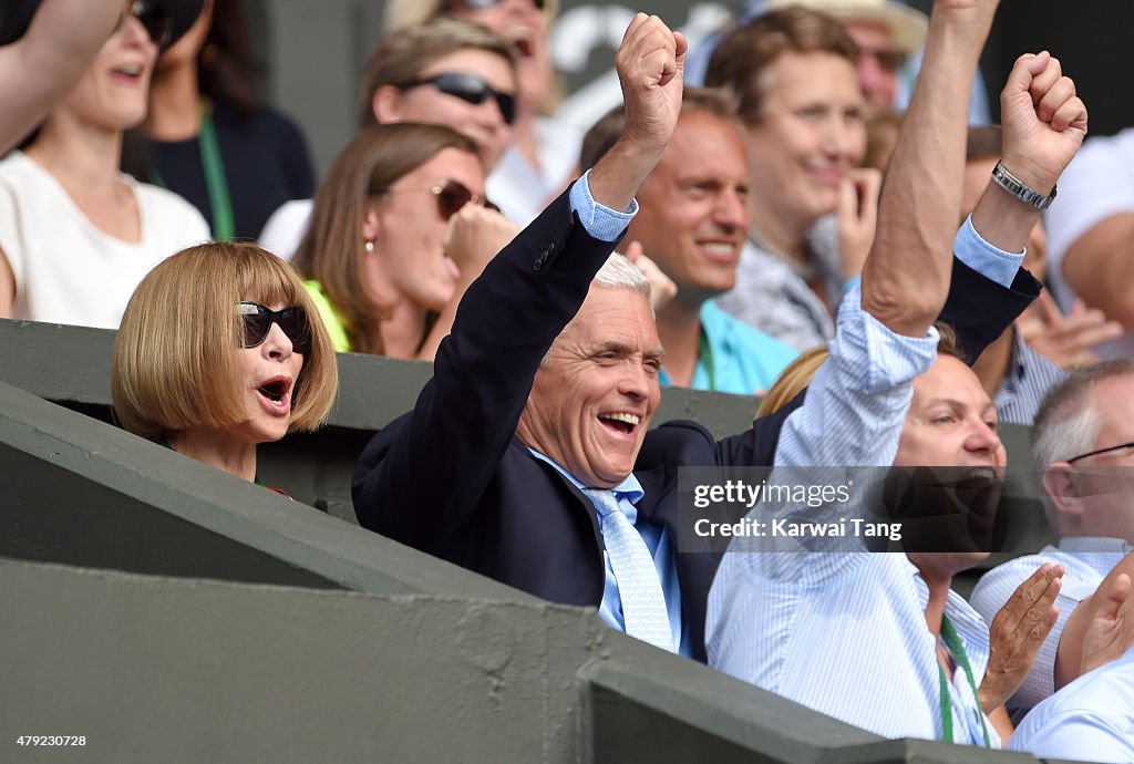 Celebrities At Wimbledon 2015