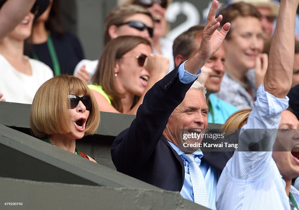 Celebrities At Wimbledon 2015