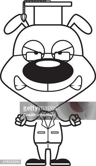 Cartoon Angry Teacher Puppy High-Res Vector Graphic - Getty Images