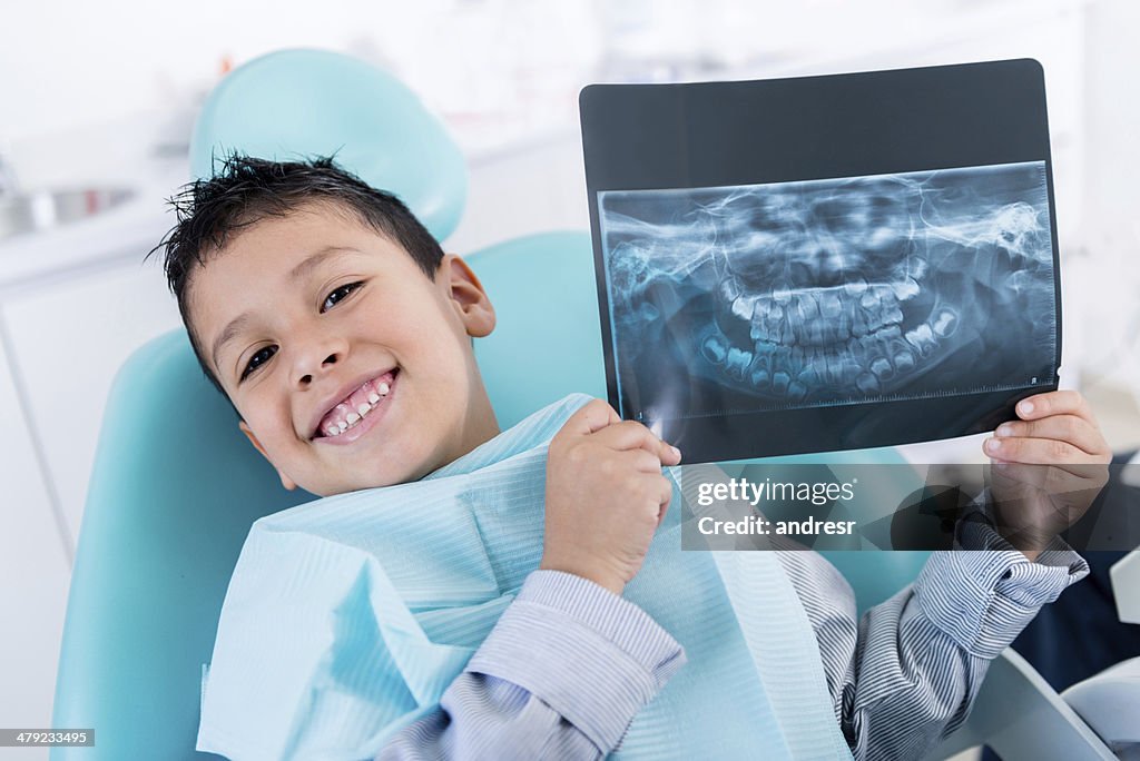 Boy with an x-ray