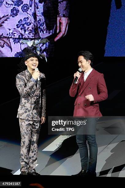 Singer Anthony Wong holds concert on Sunday March 16,2014 in Hogn Kong,China.