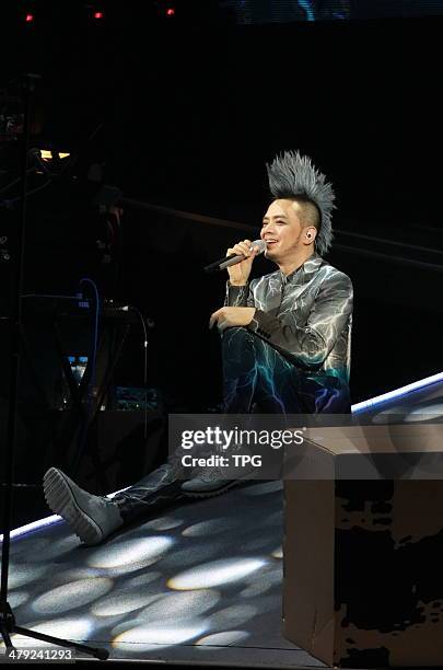 Singer Anthony Wong holds concert on Sunday March 16,2014 in Hogn Kong,China.