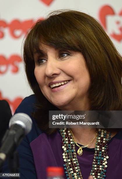 Soledad Mallol attends a press conference for her latest theater production 'Resofocos' at the Teatre Condal on March 17, 2014 in Barcelona, Spain.