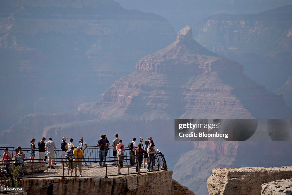 Views Of Grand Canyon National Park As Tourism Rises