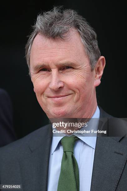 Former deputy speaker of the House of Commons Nigel Evans leaves Preston Crown Court, during a break, where he stands trial of alleged sexual...