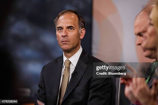 Mark Zandi, chief economist at Moody's Analytics Inc, pauses during a Bloomberg Television interview in New York, U.S., on Thursday, July 2, 2015....