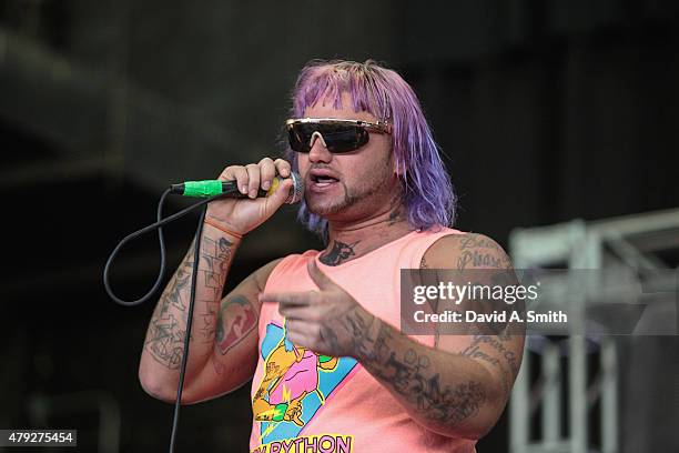 Riff Raff performs at Aarons Amphitheatre at Lakewood for the Vans Warped Tour on July 2, 2015 in Atlanta, Georgia.