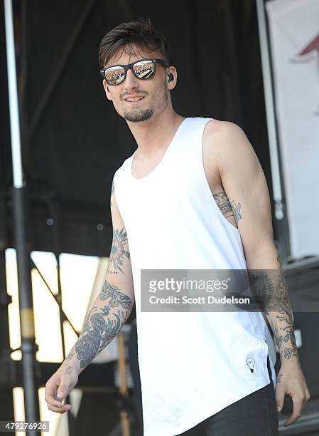 Singer Kyle Pavone of We Came As Romans performs onstage at Seaside Park on June 21, 2015 in Ventura, California.