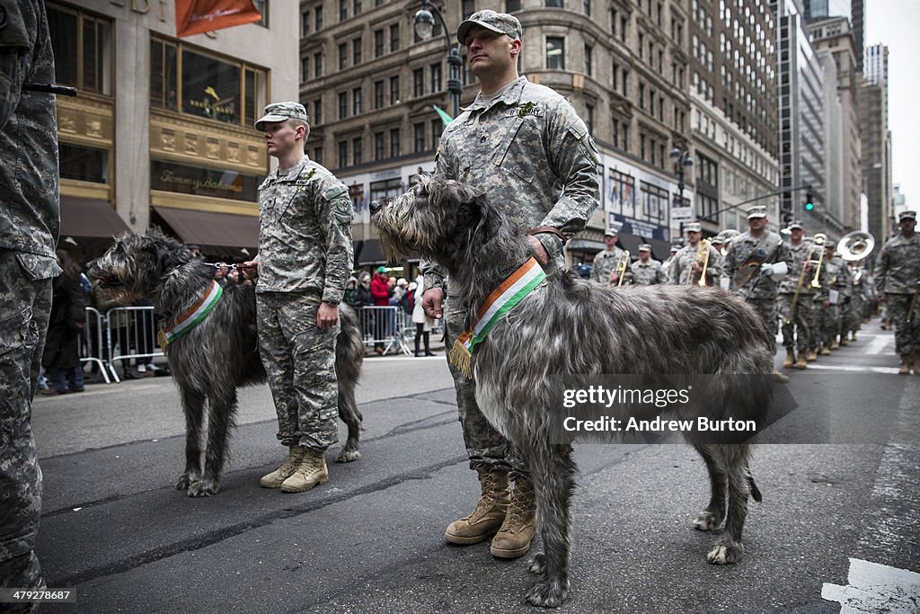 St Patrick's Day Parade Marches Up New York's Fifth Avenue