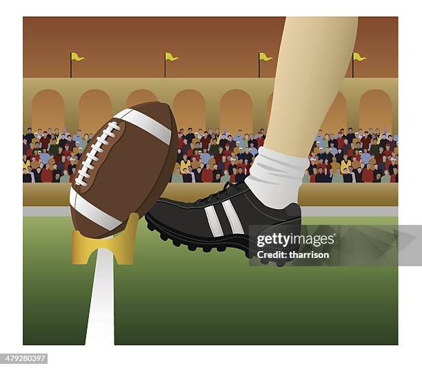 vector football kickoff - stadium crowd background stock illustrations