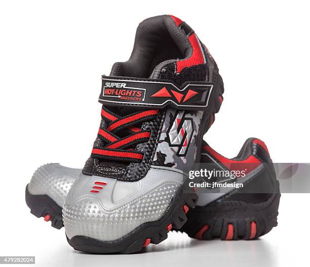 skechers kids damager-stark light-up sneaker - skechers shoes stock pictures, royalty-free photos & images