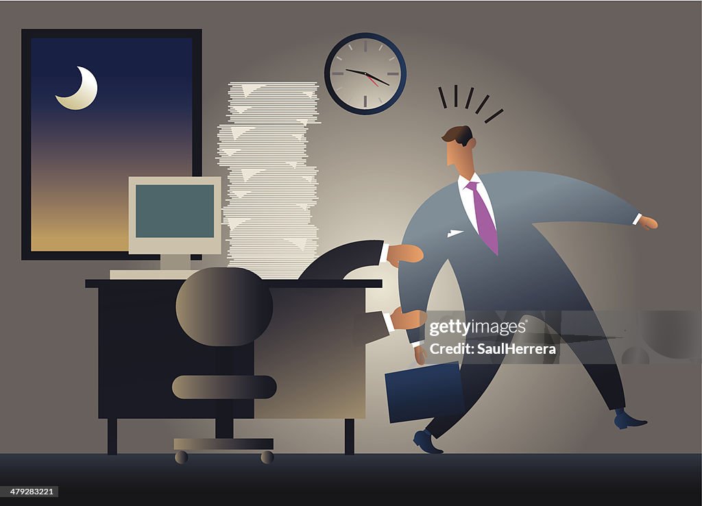 Machine Overwork Animation Overwork High-Res Vector Graphic - Getty Images