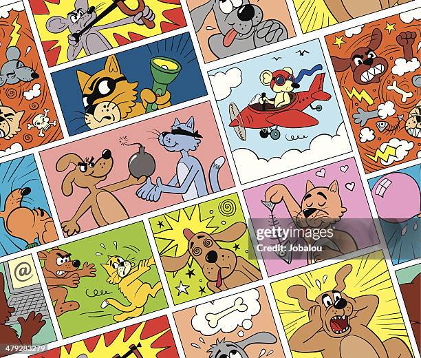 ilustraciones, imágenes clip art, dibujos animados e iconos de stock de cómics de los bordes - comic