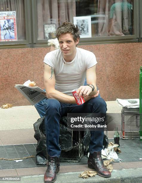 James Jagger is seen on the set of the Untitled HBO/Rock N Roll Project on July 2, 2015 in New York City.