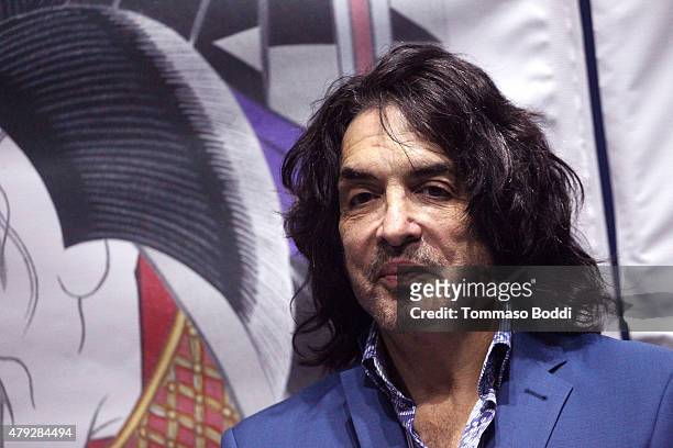 Musician Paul Stanley attends the press conference and concert hosted by KISS members Gene Simmons and Paul Stanley for Japanese Pop Group Momoiro...