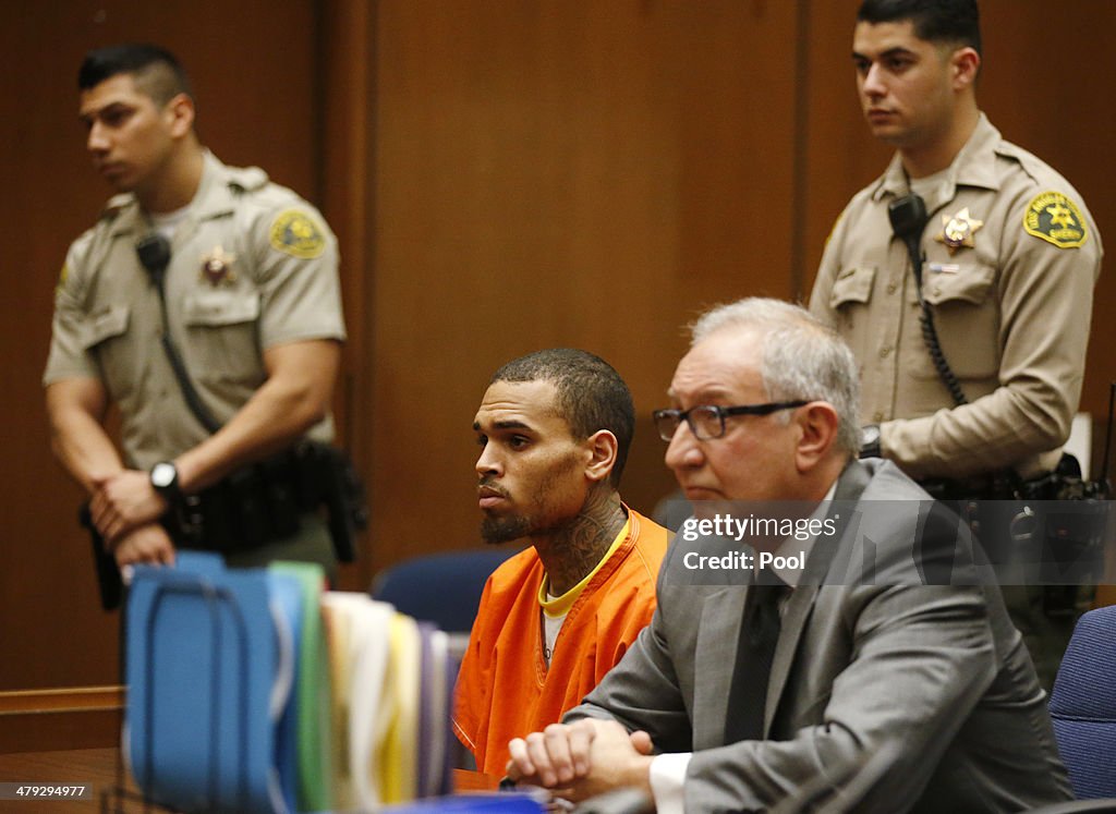 Chris Brown Court Appearance