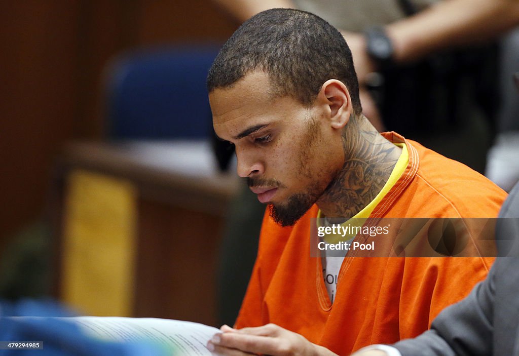 Chris Brown Court Appearance