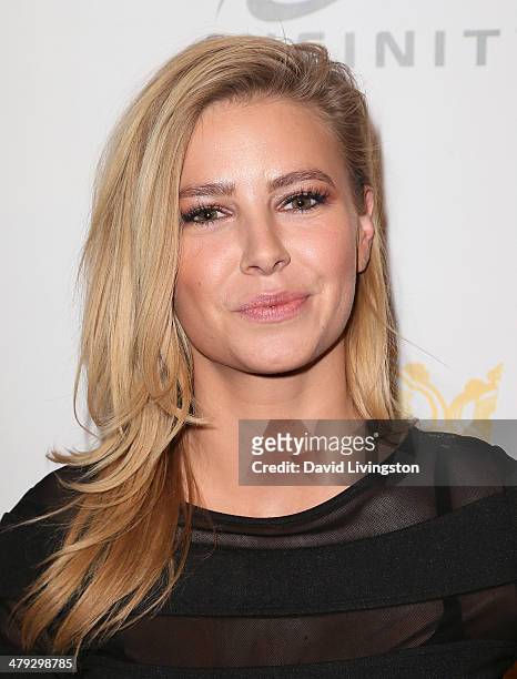 Actress Ariana Madix attends the Queen of the Universe International Beauty Pageant at the Saban Theatre on March 16, 2014 in Beverly Hills,...