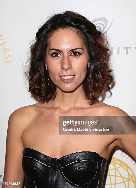 Actress Sabina Akhmedova attends the Queen of the Universe International Beauty Pageant at the Saban Theatre on March 16, 2014 in Beverly Hills,...