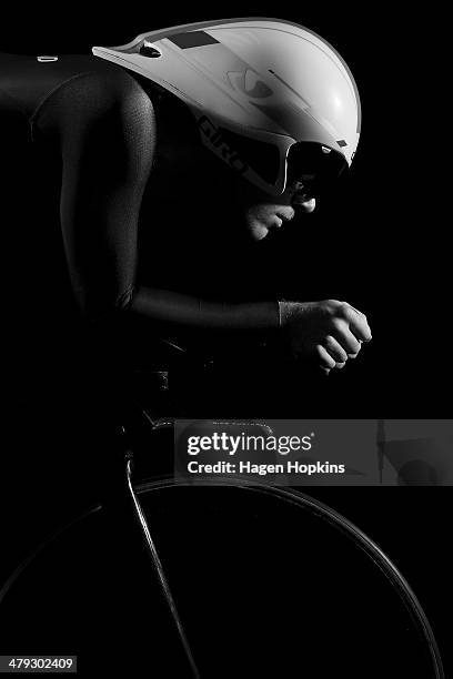 Aaron Gate poses during the New Zealand Olympic Committee Glasgow Workshop at Stadium Southland on November 14, 2013 in Invercargill, New Zealand.