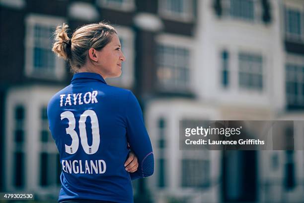 Sarah Taylor of England poses for a portrait at the National Cricket Performance Centre on July 1, 2015 in Loughborough, England.