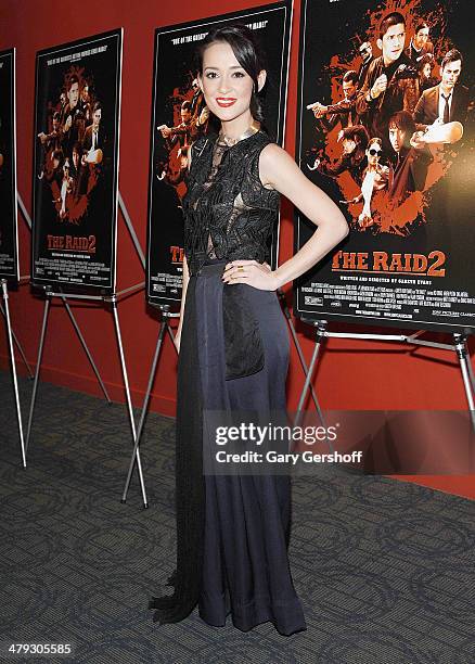 Actress Julie Estelle attends "The Raid 2" special screening at Sunshine Landmark on March 17, 2014 in New York City.