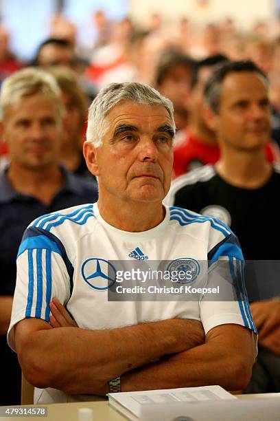 Football coach Frank Engel attends the DFB Youth coach congress at Sportschule Hennef on July 3, 2015 in Hennef, Germany.