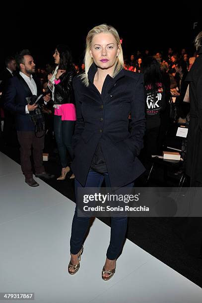 Elisha Cuthbert attends World MasterCard Fashion Week featuring PANDORA Jewellery In Toronto - Day 1 at David Pecaut Square on March 17, 2014 in...