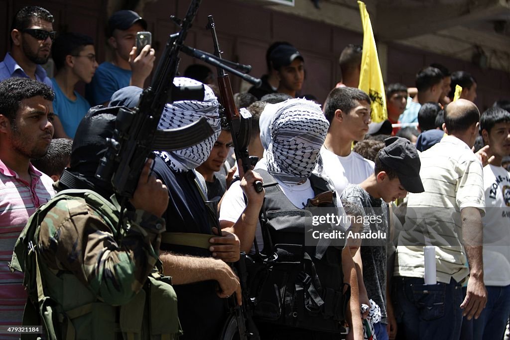 Funeral of Palestinian killed when Israel opened fire in Ramallah