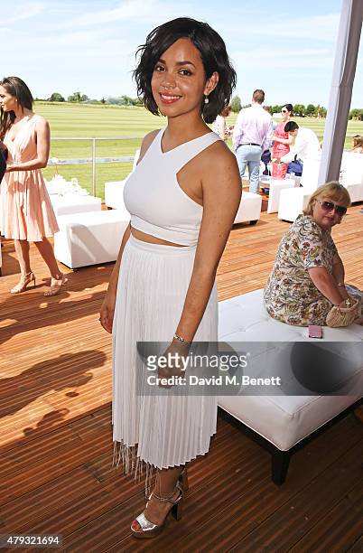 Georgina Campbell attends the Audi Polo Challenge 2015 at Cambridge County Polo Club on July 3, 2015 in Cambridge, England.