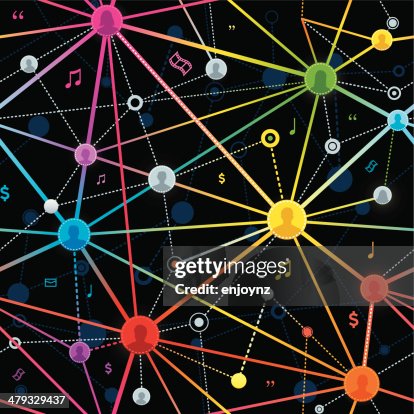 Seamless technology network background Seamless technology network background
