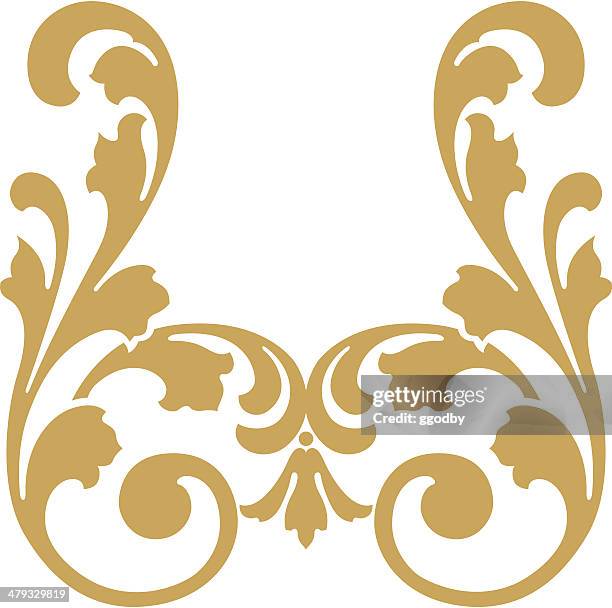 vector scroll design - scroll pattern stock illustrations