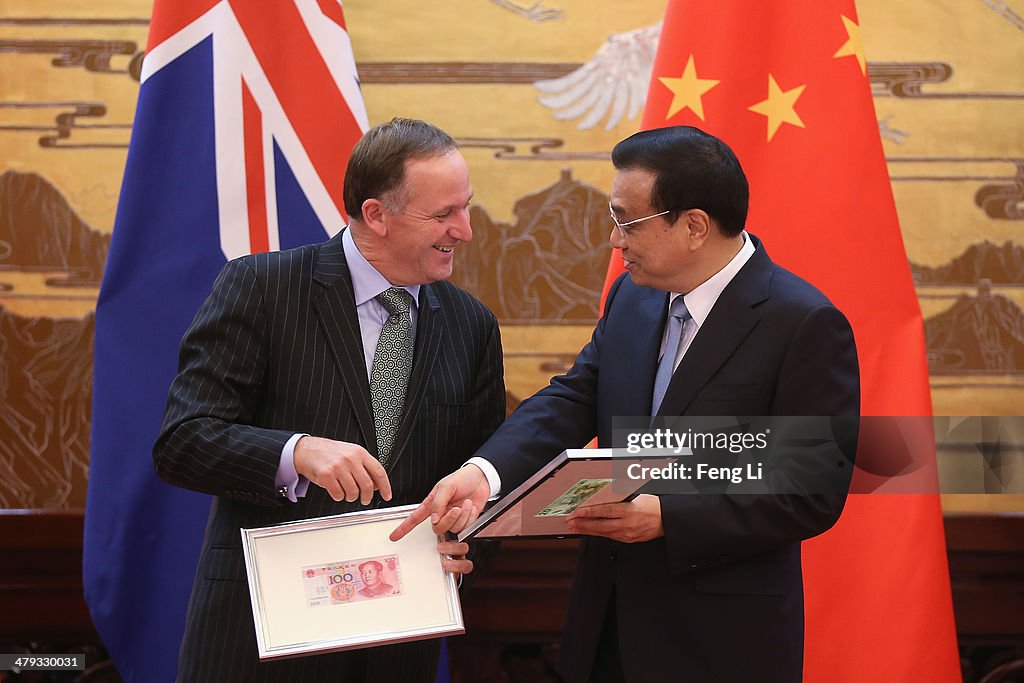 New Zealand Prime Minister John Key Visits Beijing