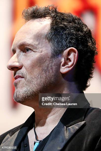 Musician Vivian Campbell of Def Leppard appears at a press conference to announce the KISS and Def Leppard '2014 Heroes Tour' at House of Blues on...