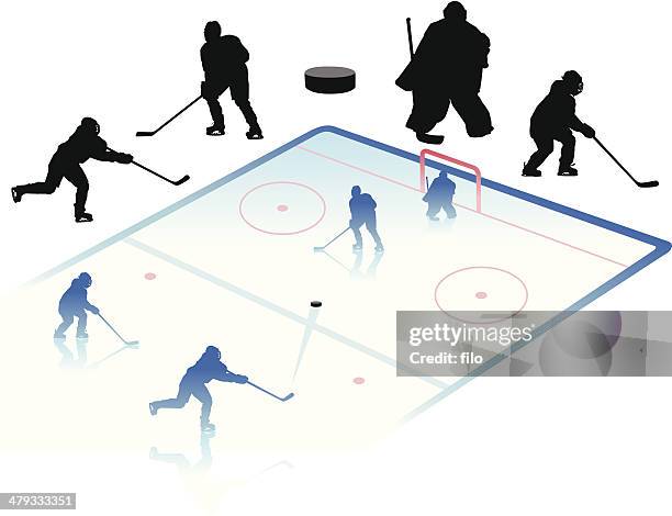 hockey - sochi stock illustrations