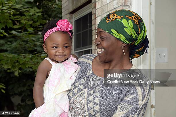 Jewel Miller holds her 1-year-old daughter, Legacy, whose father is Staten Island chokehold victim Eric Garner. Legacy is in line to receive the...